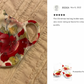 Poinsettia Fine Porcelain Tea Bag Holder Set of 4