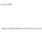 Royal Cobalt Gold Bone China Tea Cup and Saucer