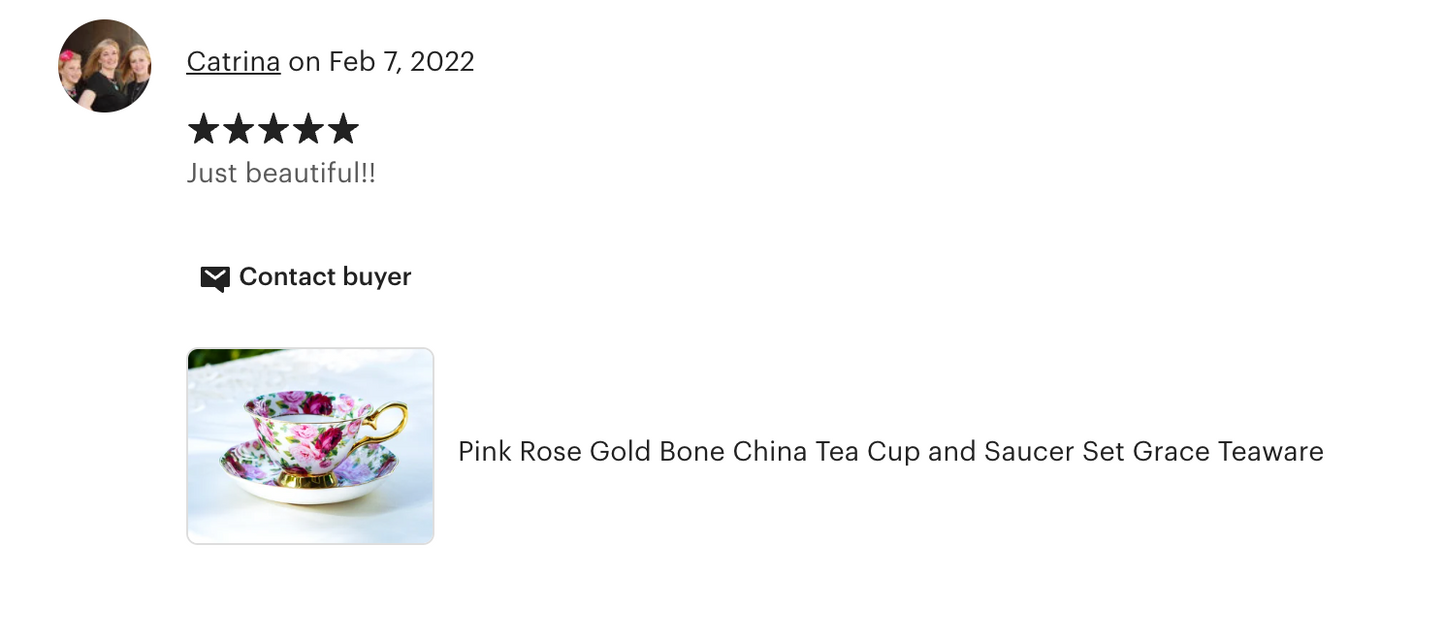 Pink Rose Gold Bone China Tea Cup and Saucer