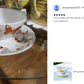 Spring Butterfly Bone China Tea Cup and Saucer
