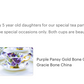 Purple Pansy Gold Bone China Tea Cup and Saucer