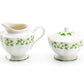 Grace Teaware Shamrock Fine Porcelain Sugar and Creamer Set