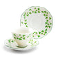 Grace Teaware Shamrock Fine Porcelain Tea Cup and Saucer Set