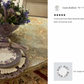 7.5" Violet Flower Bone China Dessert Plate