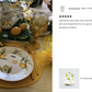 8" Lemon Butterfly Fine Porcelain Dessert Plate