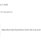 Baby Blue Katie Rose Bone China Tea Cup and Saucer